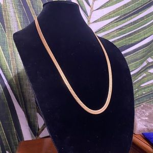 Vintage Givenchy Gold Tone Herringbone Chain